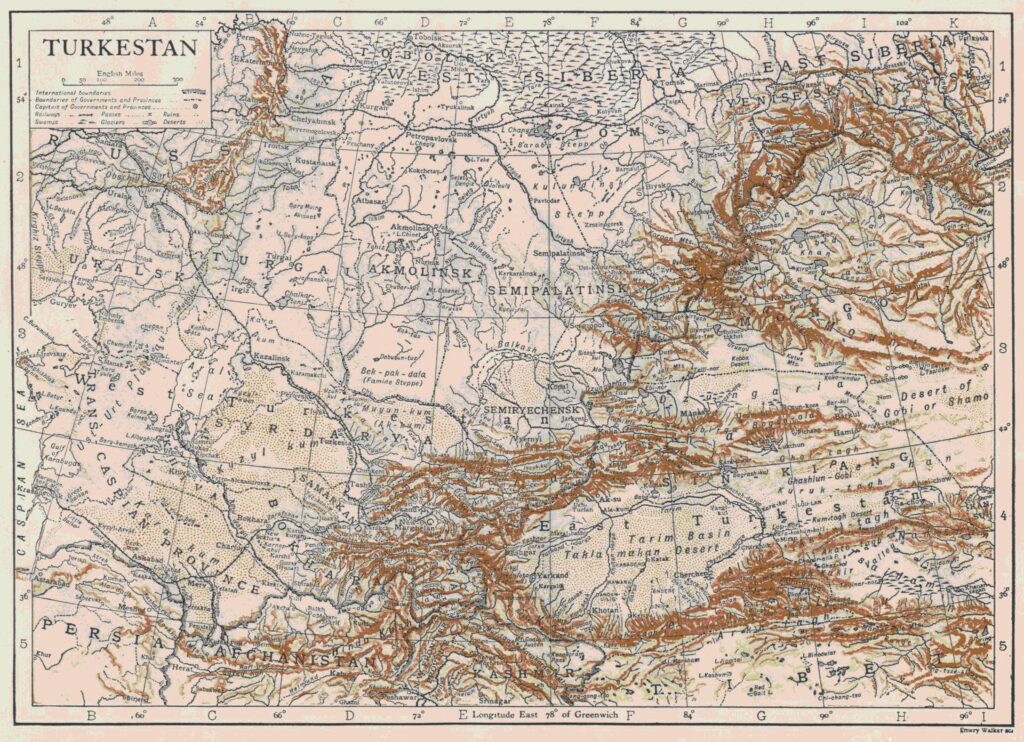 East Turkistan Map
